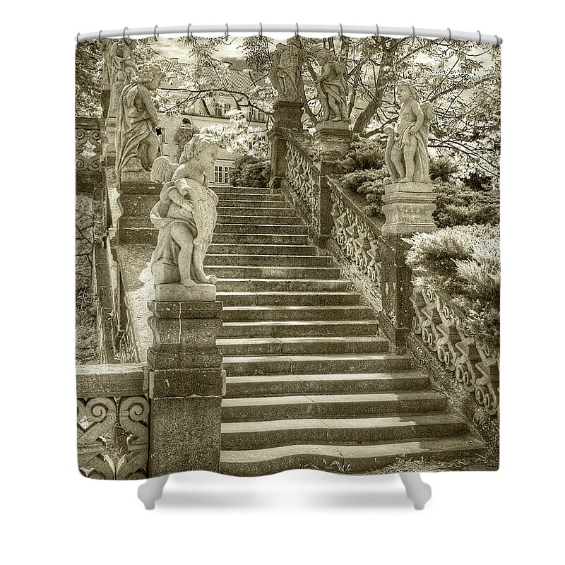  Shower Curtain featuring the photograph Cupids Stairway by Michael Kirk
