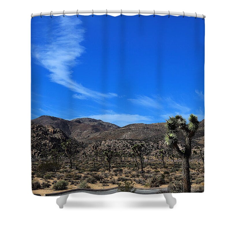 Curve On Road Shower Curtain featuring the photograph Curve on Road Curve In Sky by Viktor Savchenko