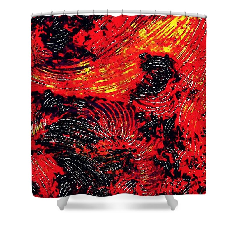 Curved Lines 8 Shower Curtain for Sale by Sarah Loft