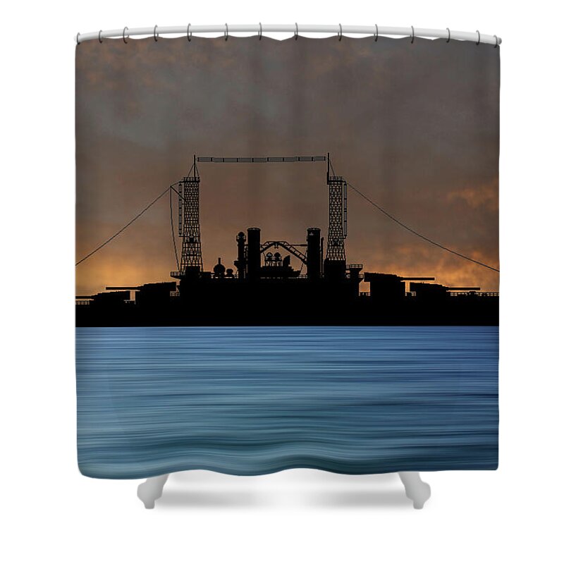 Cus Michigan Shower Curtain featuring the photograph CUS Michigan 1909 v3 by Smart Aviation