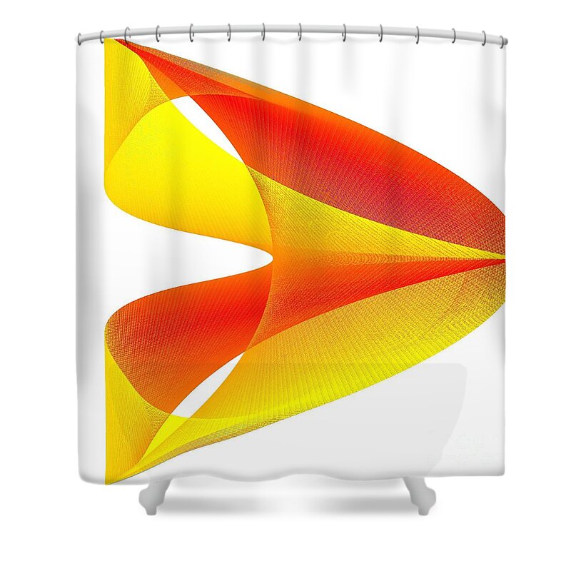 Cusp Shower Curtain featuring the digital art Cusp by Michael Skinner