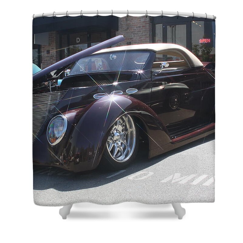 Ragtop Shower Curtain featuring the photograph Custom Ragtop by Jeff Floyd CA