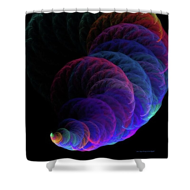 Storms Shower Curtain featuring the painting Cyclonic Action by Wayne Bonney