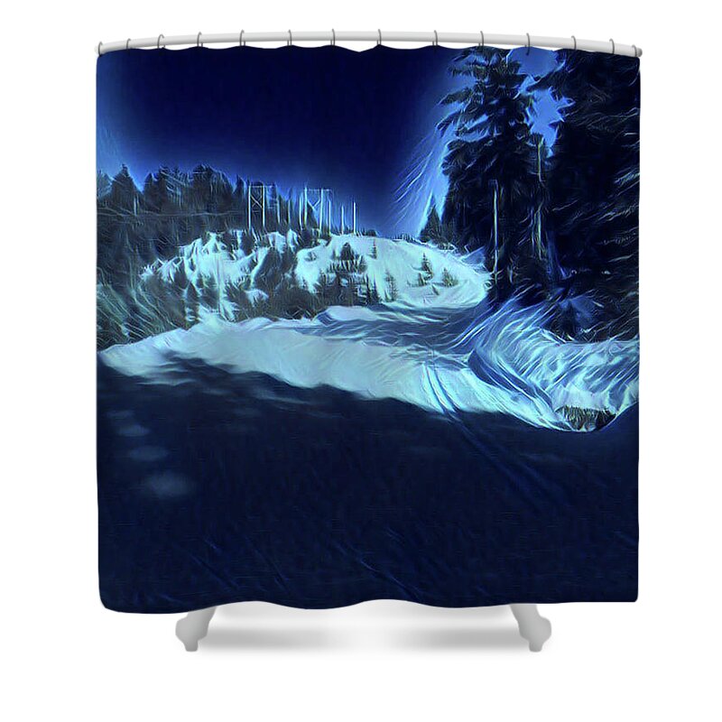 Blue Period Shower Curtain featuring the photograph Cypress Bowl, W. Vancouver, Canada by Bill Thomson