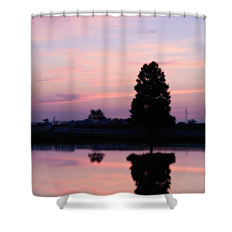 Sunset Shower Curtain featuring the photograph D008541 by Daniel Dempster