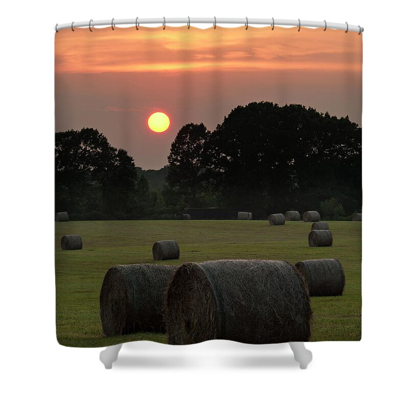 Sunset Shower Curtain featuring the photograph D010158 by Daniel Dempster