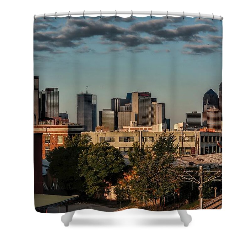 Sunsets Shower Curtain featuring the photograph Dallas Sunset over 30 by Diana Mary Sharpton