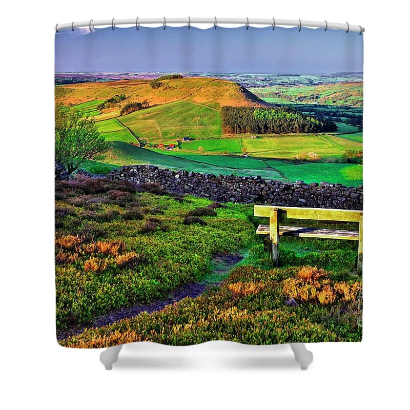 Yorkshire Moors Shower Curtain featuring the photograph Danby Dale Yorkshire by Martyn Arnold
