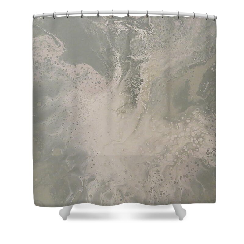 Abstract Shower Curtain featuring the painting Dance by Soraya Silvestri