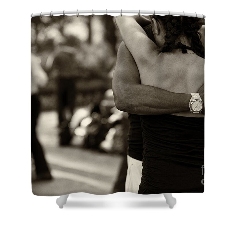 Tango Shower Curtain featuring the photograph Dance with Me by Leslie Leda
