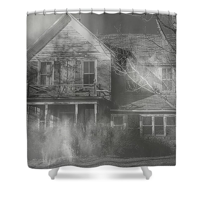  Haunted Shower Curtain featuring the photograph Dancing Ghosts by Theresa Campbell