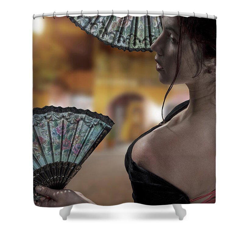 Spanish Shower Curtain featuring the photograph Dancing in the Night by Robert Och