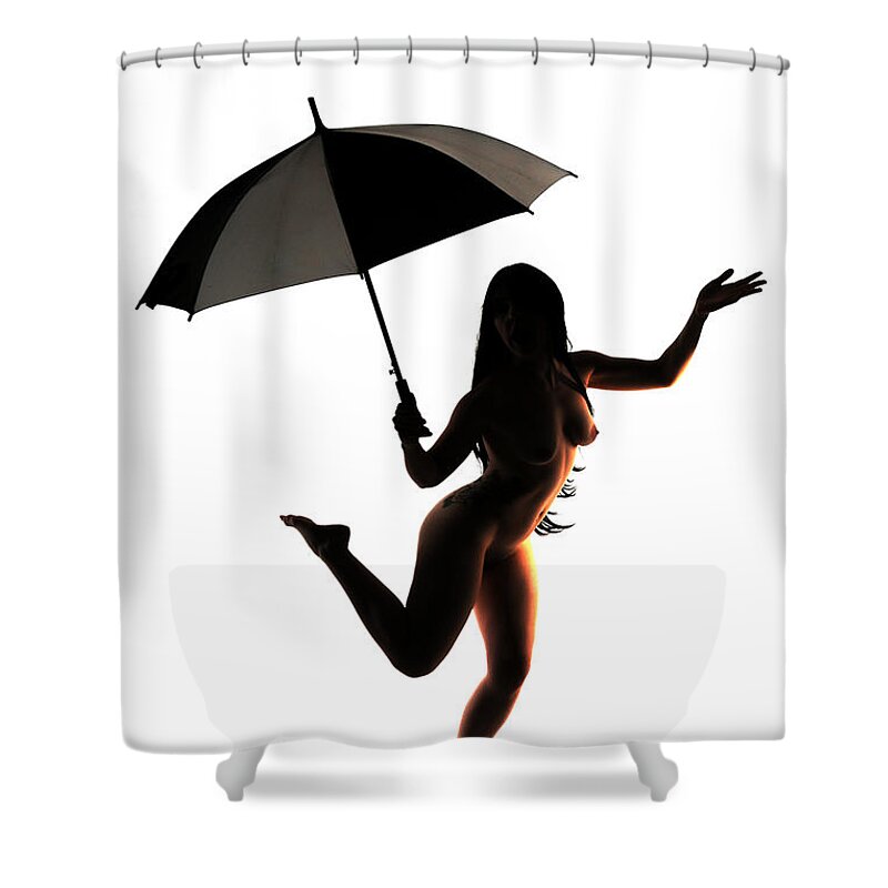 Artistic Shower Curtain featuring the photograph Dancing in the rain by Robert WK Clark
