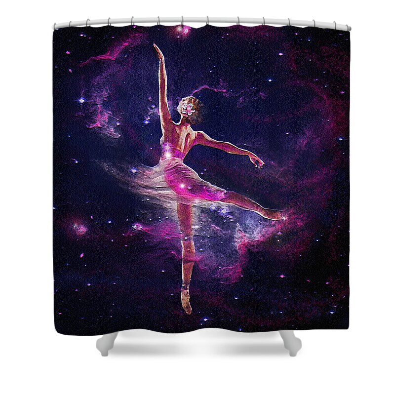 Dance Shower Curtain featuring the digital art Dancing The Universe Into Being 2 by Jane Schnetlage