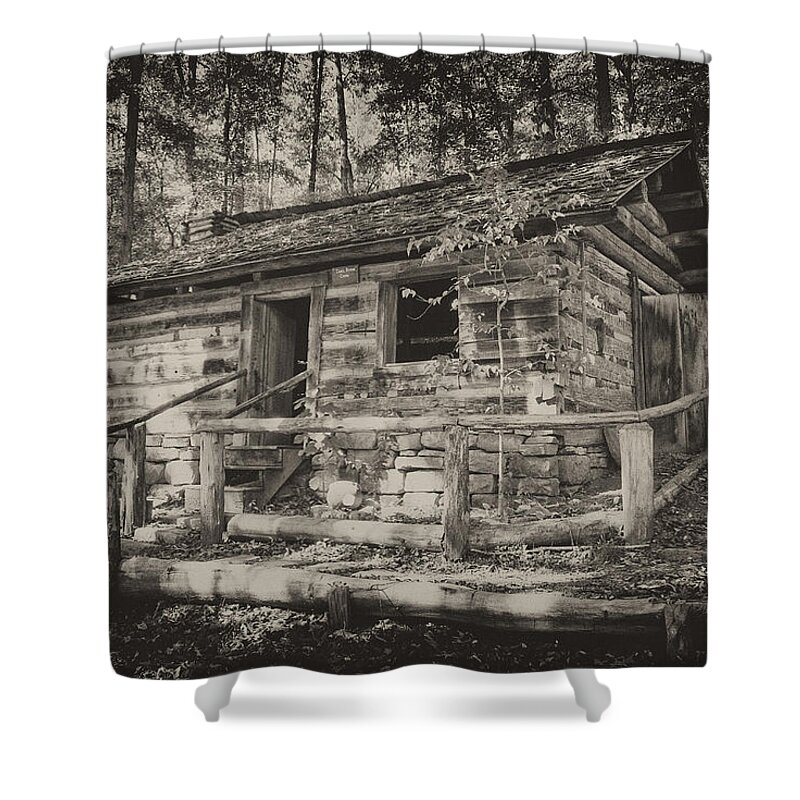 Cabin Shower Curtain featuring the photograph Daniel Boone Cabin by Paul W Faust - Impressions of Light