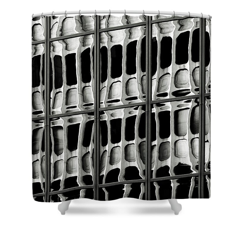 Glass Shower Curtain featuring the photograph Dark City by Werner Padarin