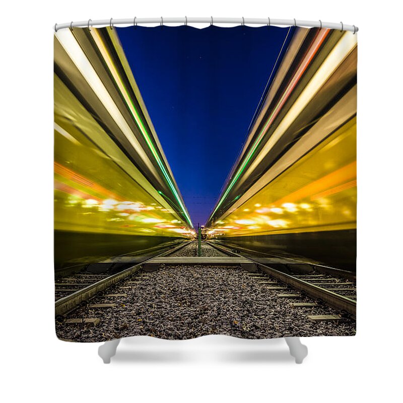 Csp Shower Curtain featuring the photograph Dart Rush by David Downs