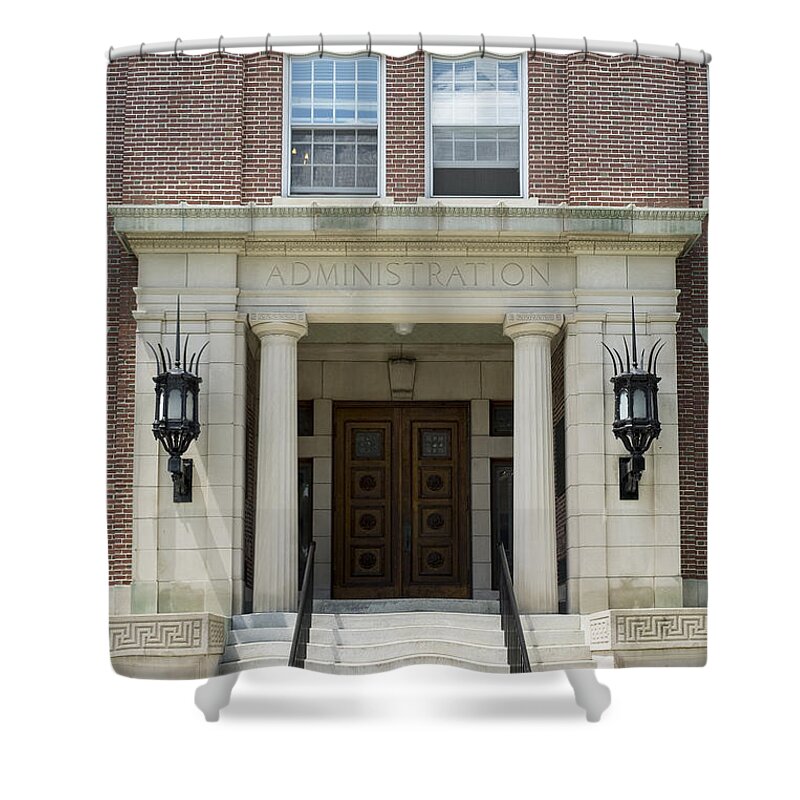 Dartmouth Shower Curtain featuring the photograph Dartmouth College Administration Building by Edward Fielding