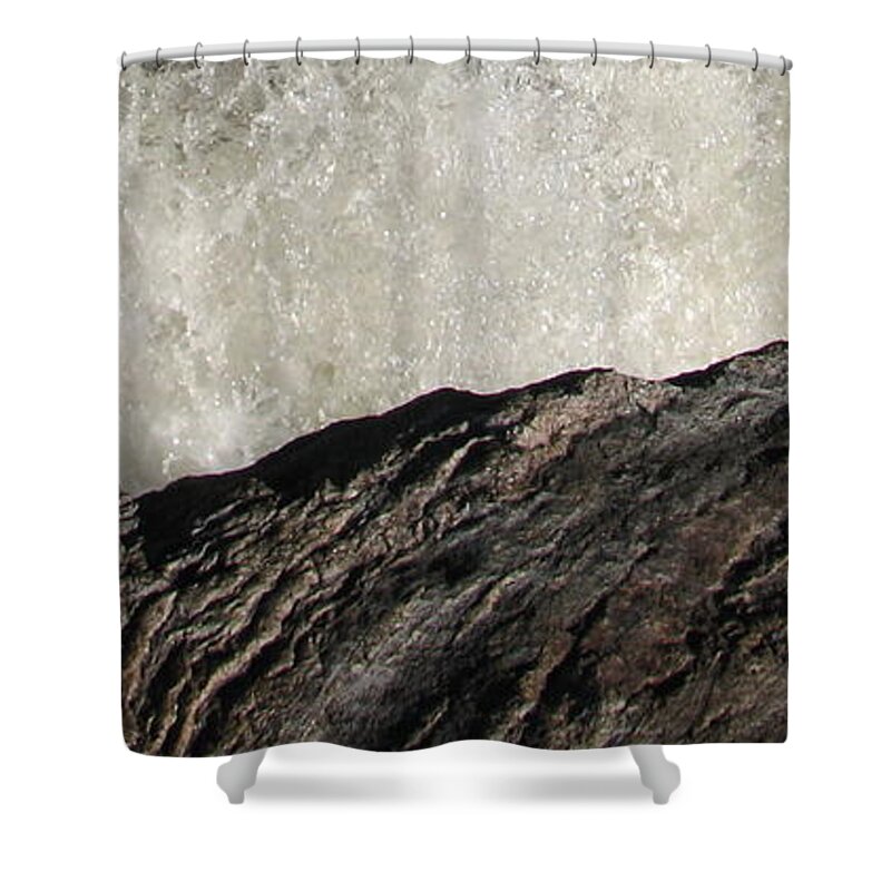 Abstract Shower Curtain featuring the photograph Day and Night by Kelly Mezzapelle