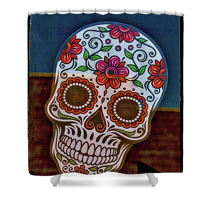 Day Of The Dead Shower Curtain featuring the photograph Day Of The Dead by Mitch Shindelbower