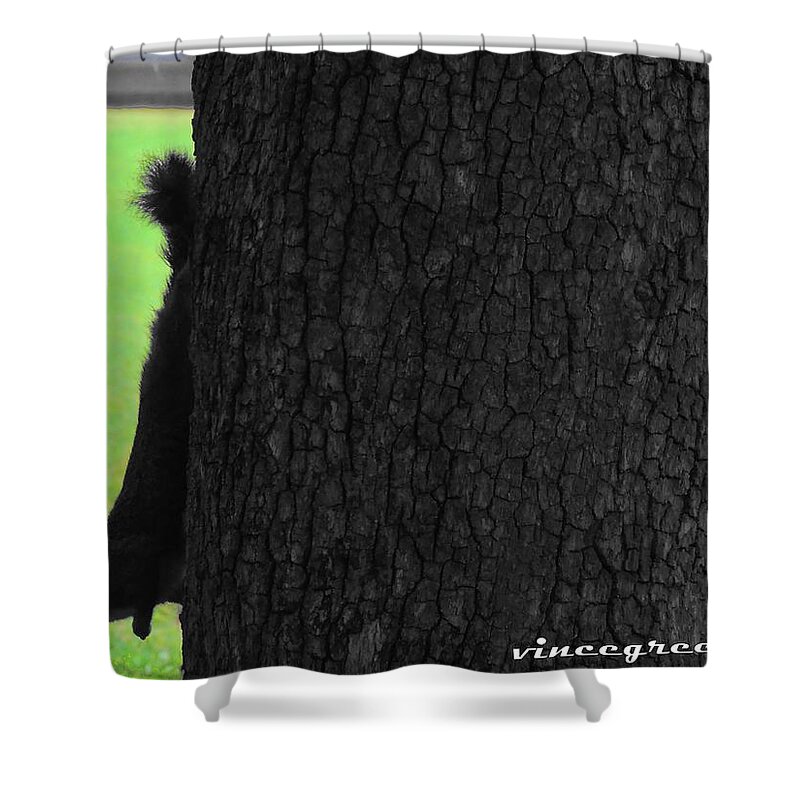 Animal Shower Curtain featuring the digital art Daylight Stalker by Vincent Green