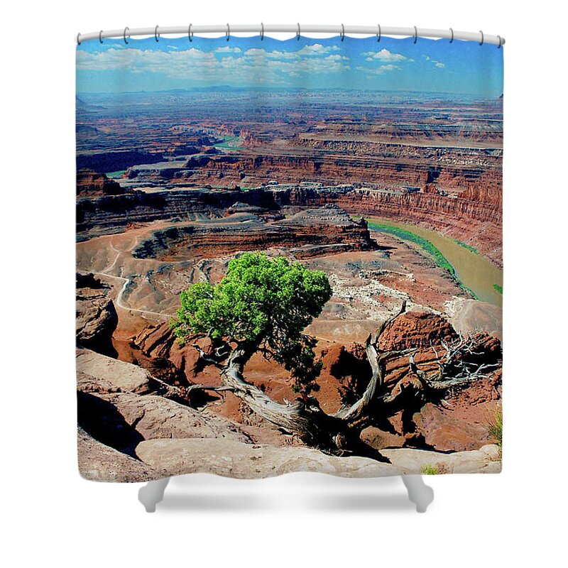Utah Shower Curtain featuring the photograph Dead Horse Point #2 by Frank Houck