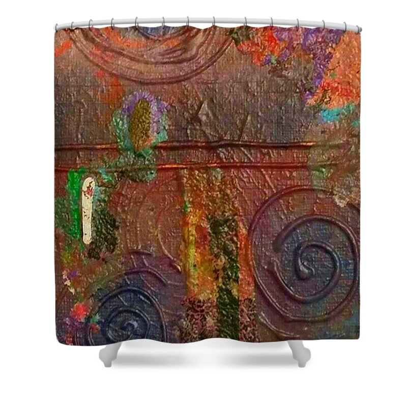 Abstract Shower Curtain featuring the photograph Dead of Night by Charles Brown