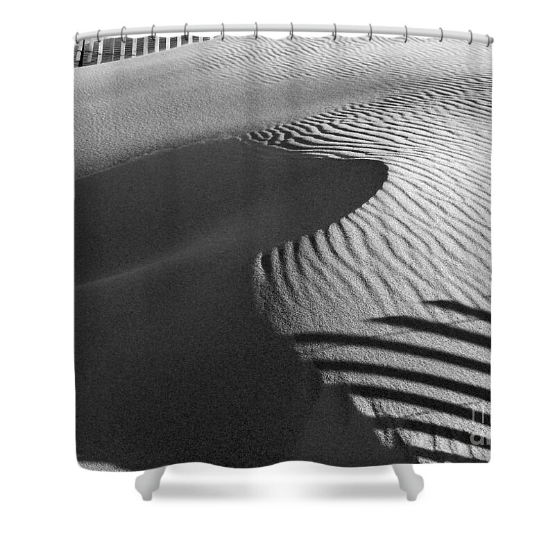 Sand Patterns Shower Curtain featuring the photograph December Sands by Kathi Mirto