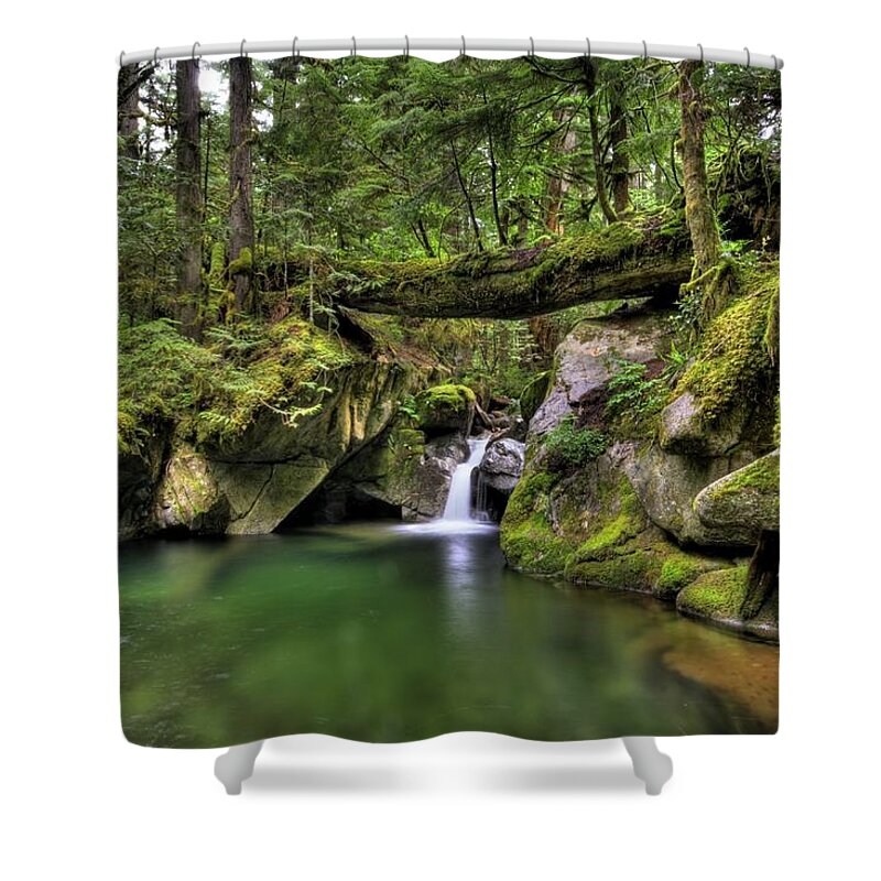 Hdr Shower Curtain featuring the photograph Deception Creek by Brad Granger