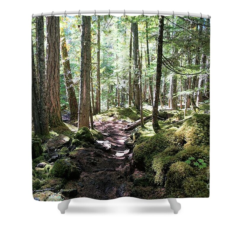 Forest Shower Curtain featuring the photograph Deep in the Oregon Forest by Merle Grenz