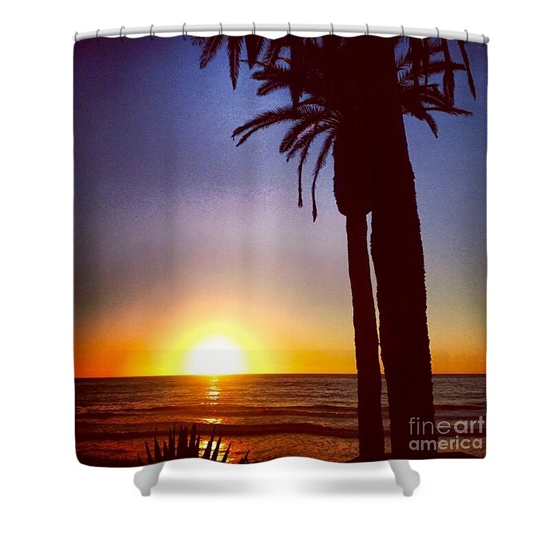 Sunset Shower Curtain featuring the photograph Del Mar Days by Denise Railey