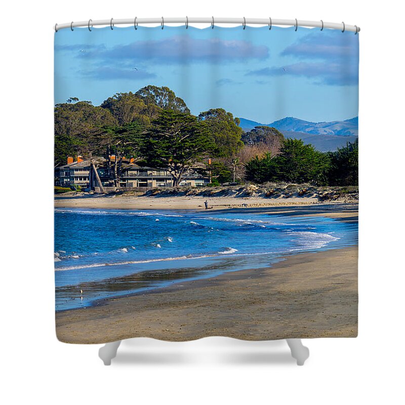 Del Monte Beach Shower Curtain featuring the photograph Del Monte Beach by Derek Dean