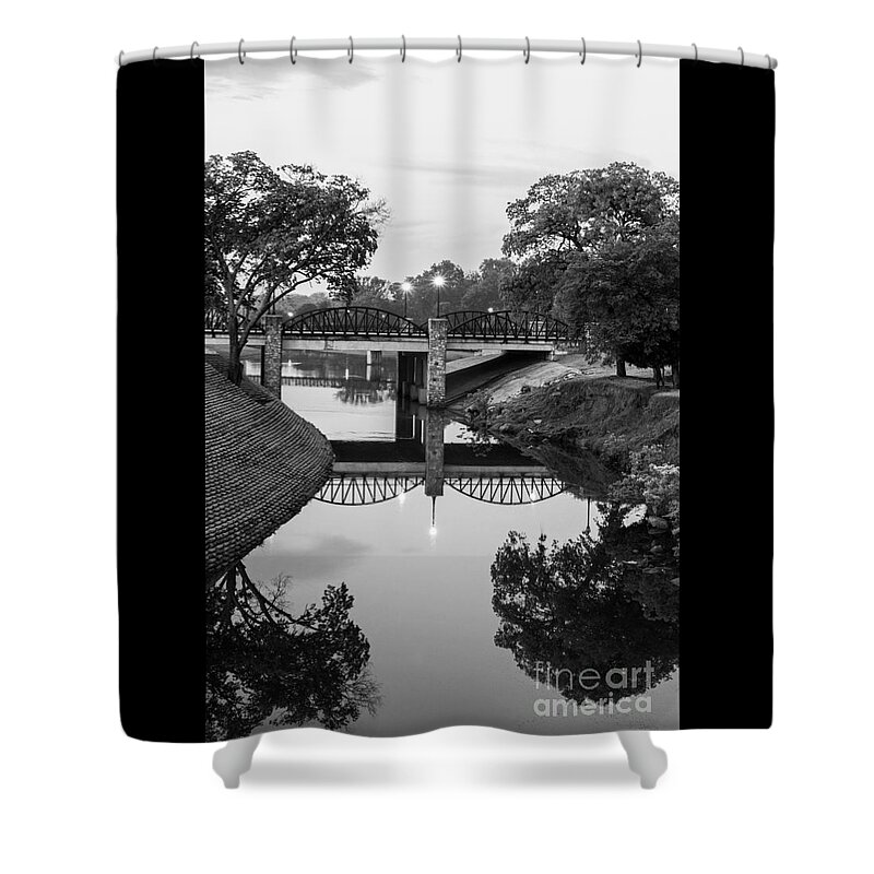 Irving Texas Shower Curtain featuring the photograph Delaware Creek at Dawn by Imagery by Charly