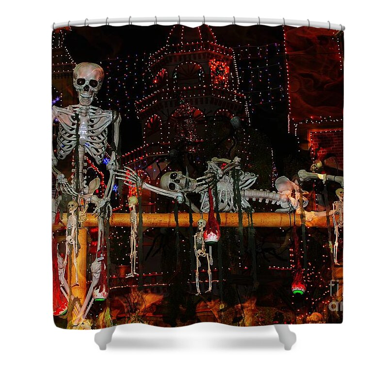 500 Views Shower Curtain featuring the photograph Dem Bones by Jenny Revitz Soper