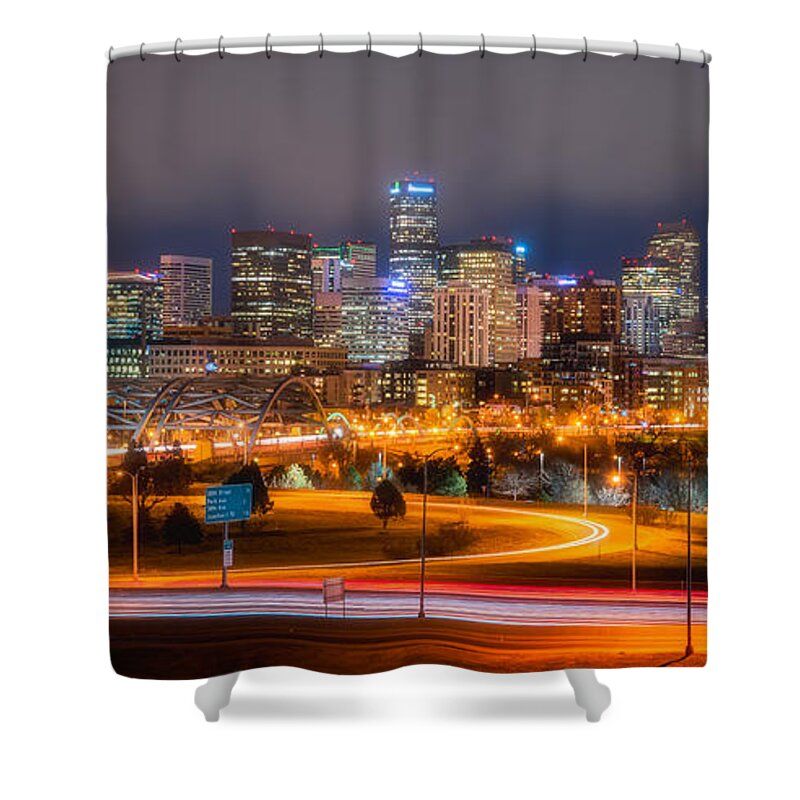 Denver Shower Curtain featuring the photograph Denver Fog by Darren White