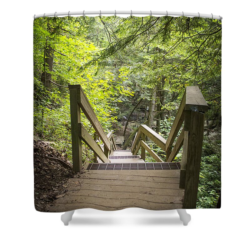 Chita Hunter Shower Curtain featuring the photograph Descend by Chita Hunter