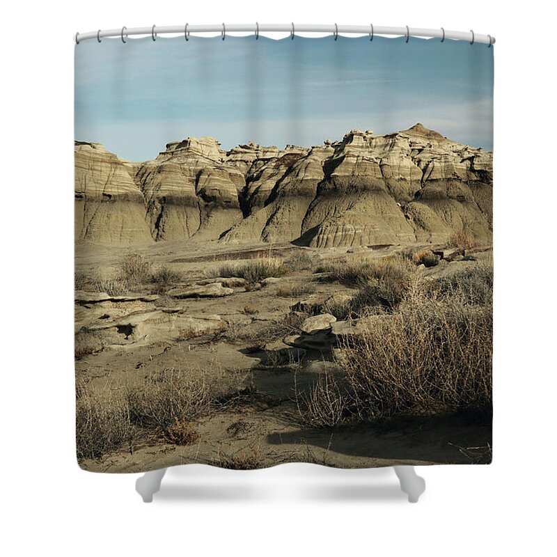 Shale Shower Curtain featuring the photograph Desert Sand Castles by David Diaz