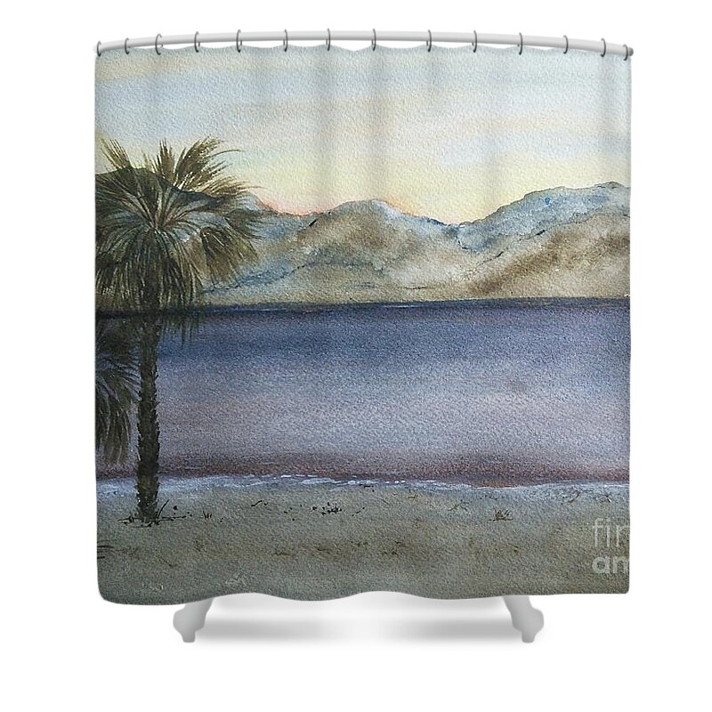 Desert Shower Curtain featuring the painting Desert Sea by Susan Nielsen