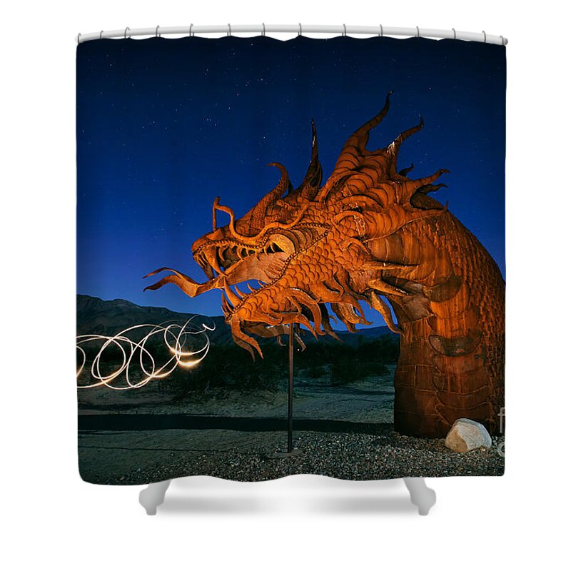 Serpent Shower Curtain featuring the photograph Desert Serpent by Sam Antonio