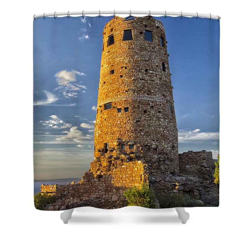 Desert View Shower Curtain featuring the photograph Desert View by Tom Kelly