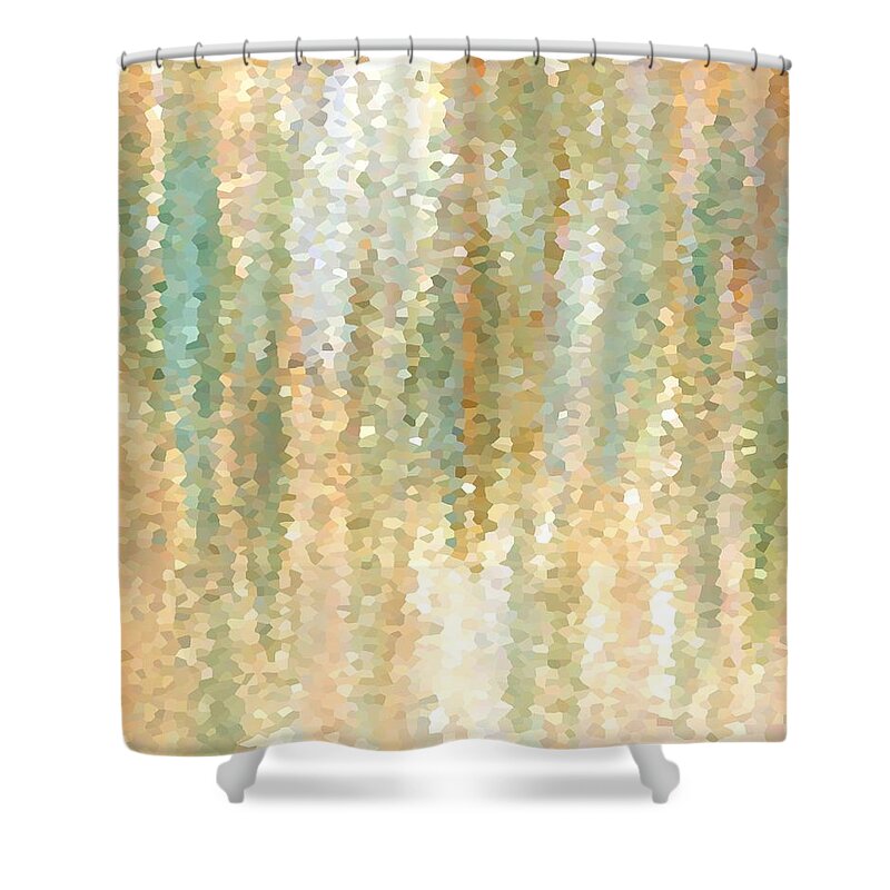 Design Shower Curtain featuring the painting Design 30 by Lucie Dumas