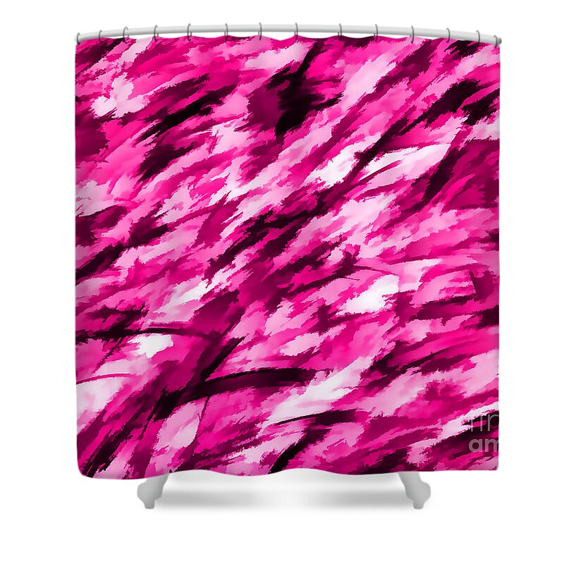 Pink Camo Shower Curtains