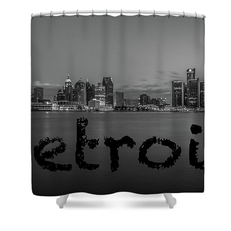 Detroit Shower Curtain featuring the photograph Detroit City by Pravin Sitaraman