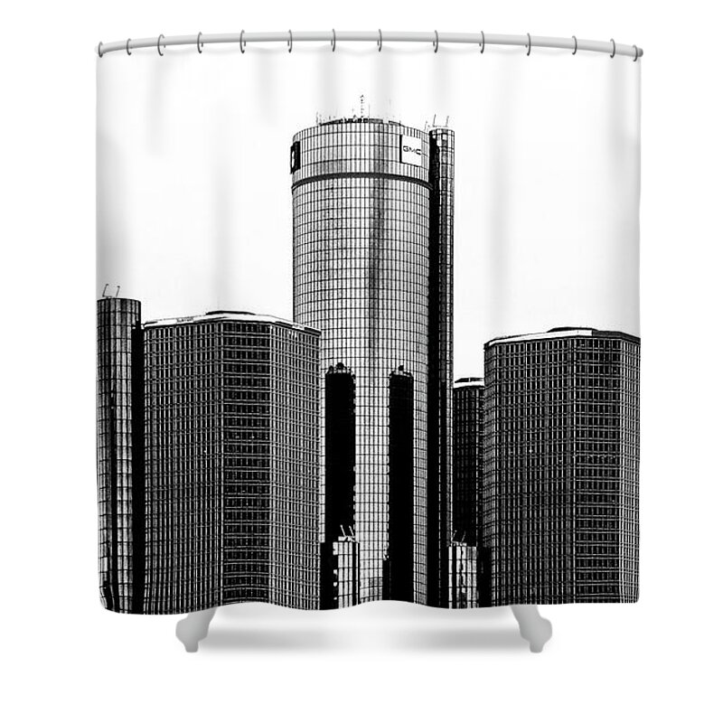 Detroit Shower Curtain featuring the photograph Detroit RENCEN by Randy J Heath
