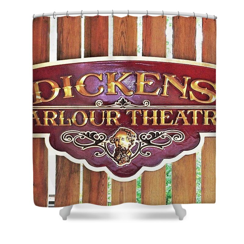  Shower Curtain featuring the photograph Dickens Parlour Theatre by Kim Bemis