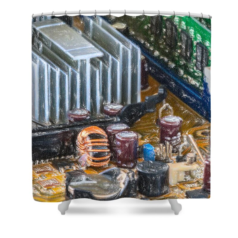 Heat Sink Shower Curtain featuring the photograph Digital Era by Dale Powell