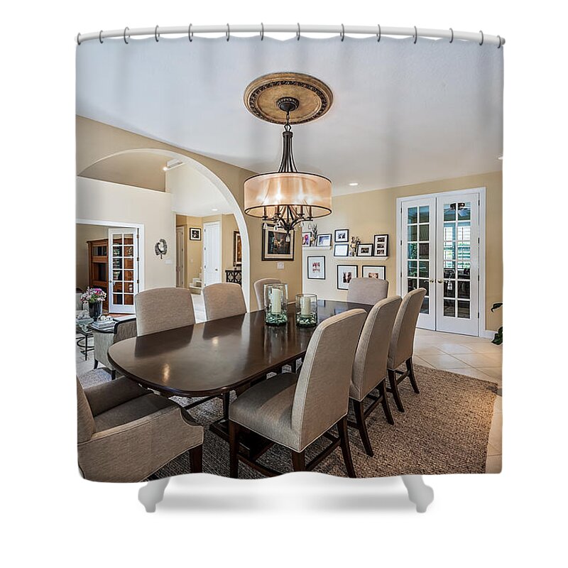  Shower Curtain featuring the photograph Dining Room by Jody Lane