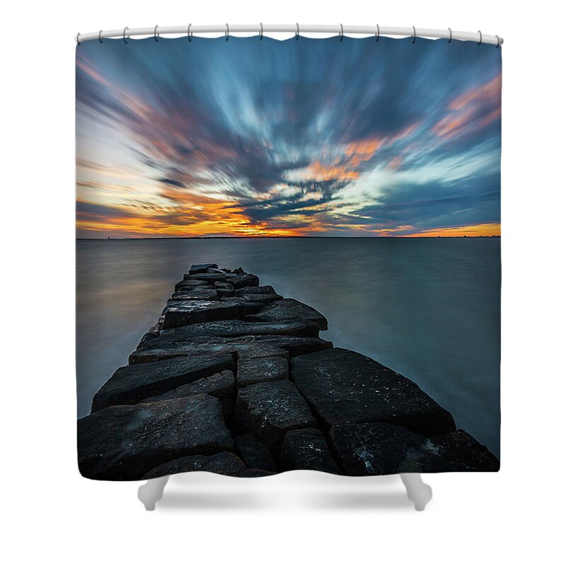 Sullivan's Island Shower Curtain featuring the photograph Direction - Sullivan's Island SC by Donnie Whitaker