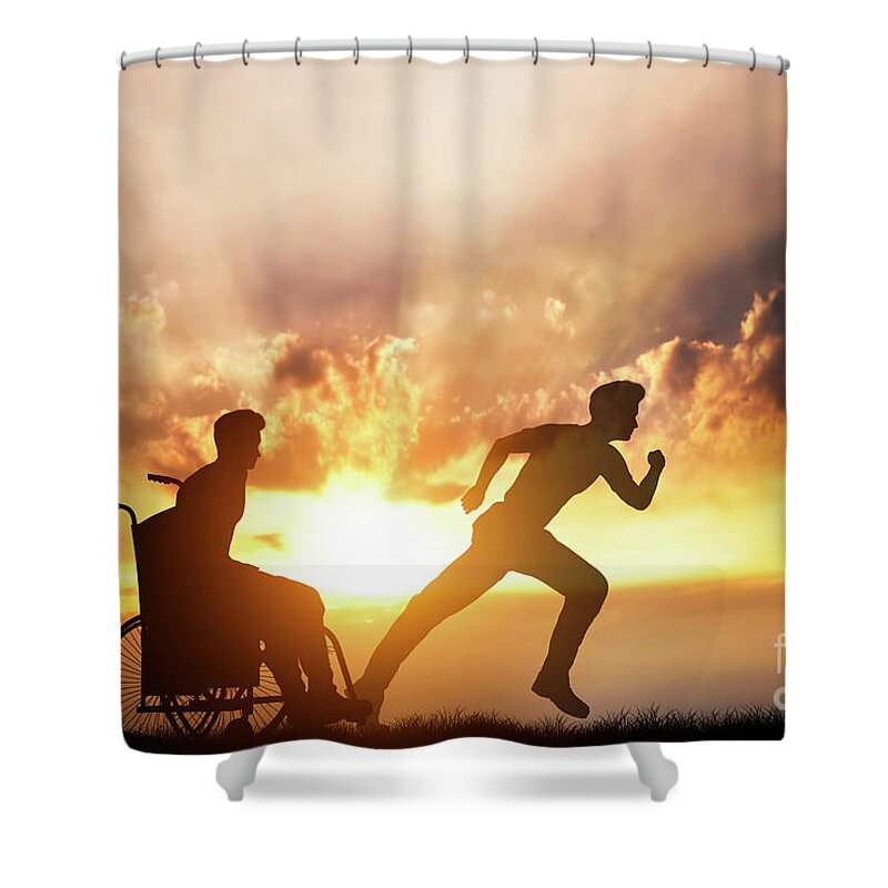 Disabled Sports Shower Curtains