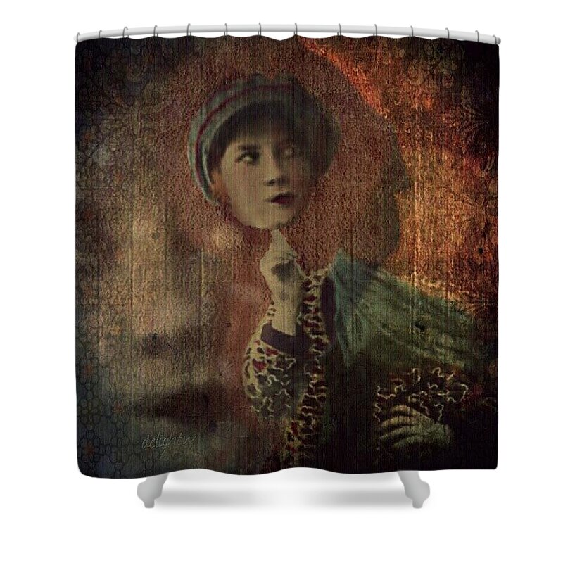 Woman Shower Curtain featuring the digital art Disconnect by Delight Worthyn